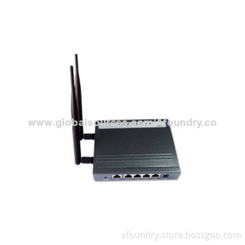 300Mbps High-power Indoor Iron Casing Chinese Router with External 5dBi Omni ANT